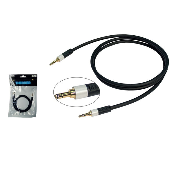 Thender 15-282 Cavo Audio jack 3.5mm Stereo Maschio a jack 3.5mm Stereo da 2mt.