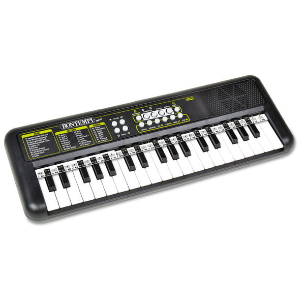 Bontempi 15 3700 Music Mini Tastiera musicale digitale scolastica 37 Tasti Nero
