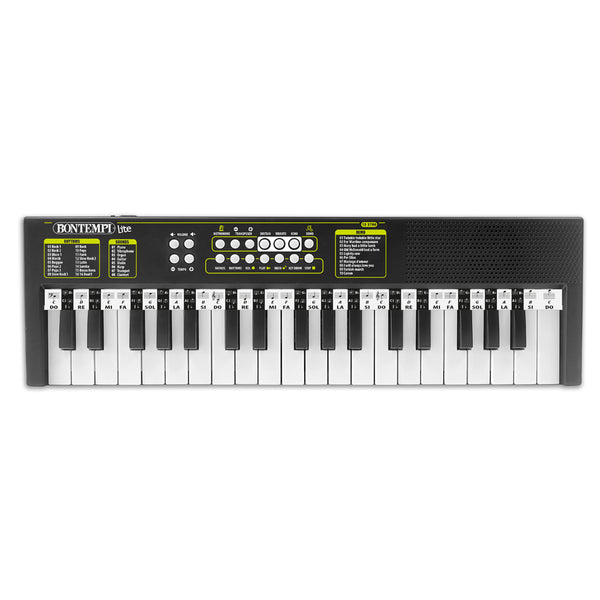 Bontempi 15 3780 Music Lite Tastiera musicale digitale scolastica 37 Tasti Nero