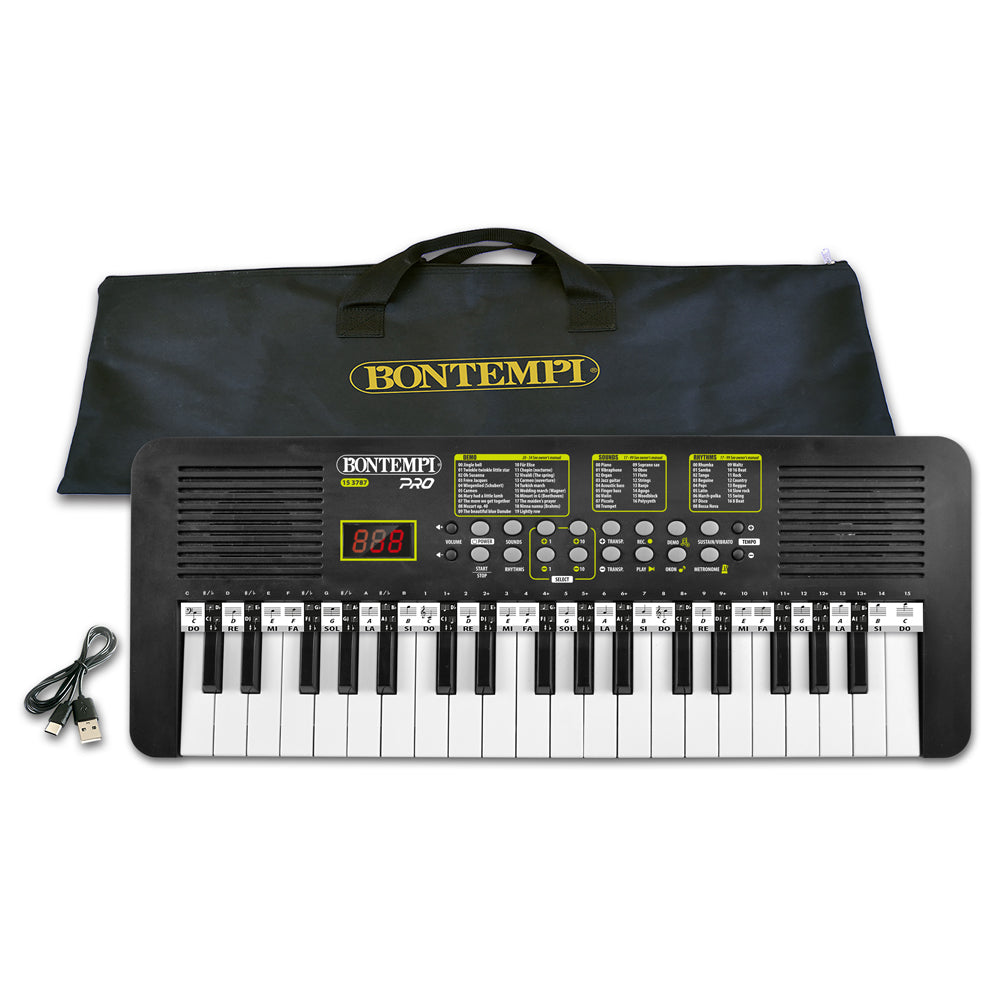 Bontempi 15 3787 Music Tastiera musicale digitale scolastica 37 Tasti