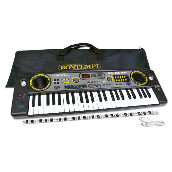 Bontempi 15 4920 Music Tastiera musicale digitale scolastica 49 Tasti Nero