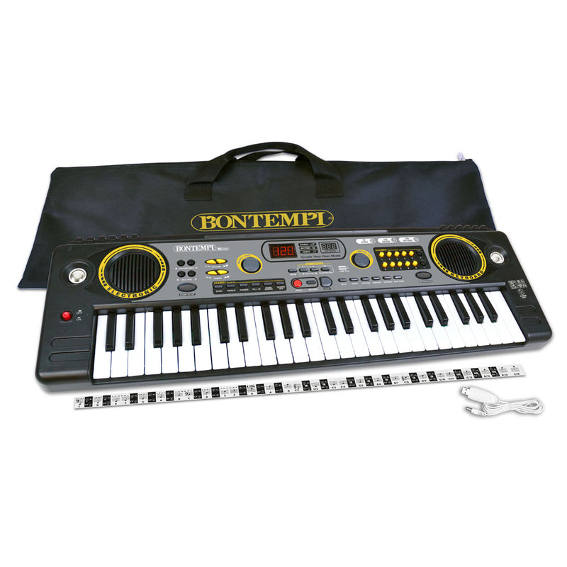 Bontempi 15 4920 Music Tastiera musicale digitale scolastica 49 Tasti Nero