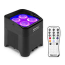 Beamz BBP54 Uplight Par 4x12W Led RGBAW-UV con batteria integrata e telecomando