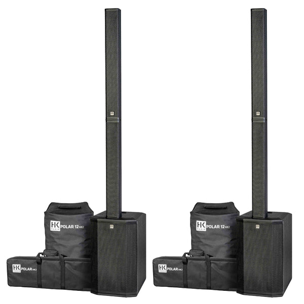 HK Audio Polar 12 MK2 Coppia Sistema Audio Colon. Att. Bluetooth Ster. 2000w p.