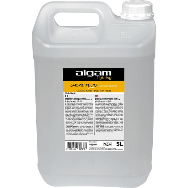 Algam Lighting FOG-QD-5L Liquido x macchina Fumo Dispersione Rapida EFX CO2, 5lt