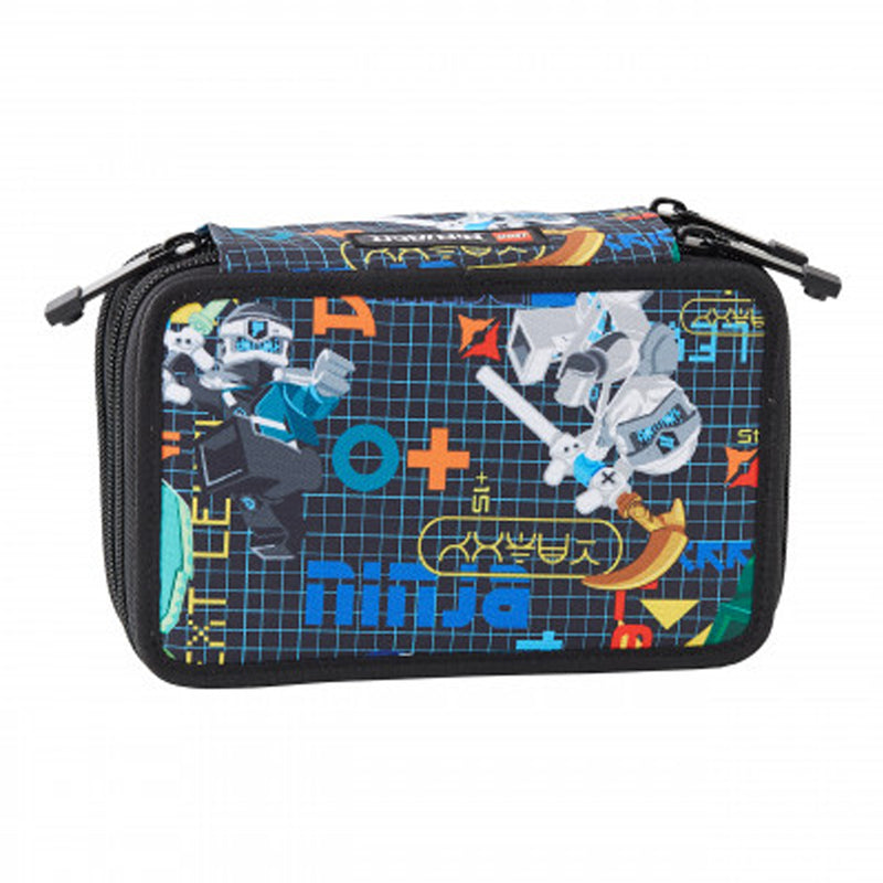 LEGO ASTUCCIO 3 ZIP NINJAGO PR EMP Astuccio scolastico con articoli da disegno