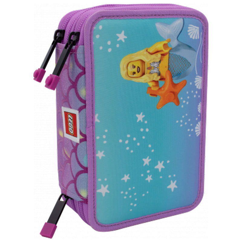 LEGO ASTUCCIO 3 ZIP SIRENA Astuccio scolastico con articoli da disegno inclusi
