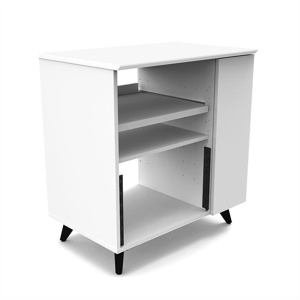 Glorious MODULAR SIDE RACK WHT Mobile Stazione lavoro per studio modul