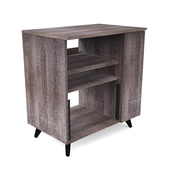 Glorious MODULAR SIDE RACK WALNUT Mobile Stazione lavoro x studio modulare Noce
