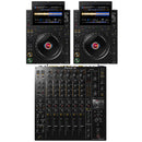 AlphaTheta CDJ-3000X COPPIA Multilettore Multiplayer Pro Dj + DJM-V10-LF MixerDJ