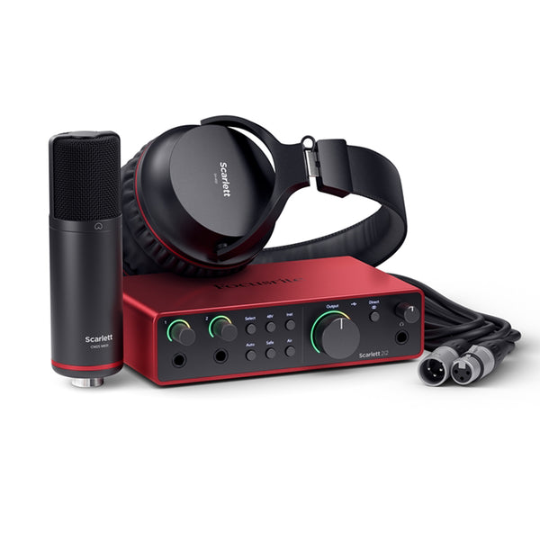 Focusrite Scarlett 2i2 Studio 4gen Interfaccia audio USB, Microfono, Cuffia Cavo