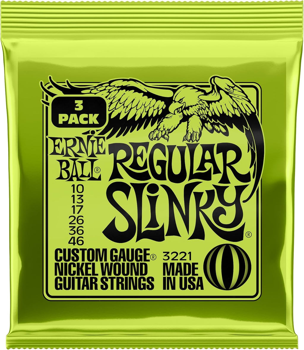 Ernie Ball 3221 3 Pack Corde x Chitarra Elettr. Regular Slinky Avvolg