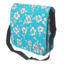 Zomo RECORDBAG STREET-1 FLOWER Borsa leggera x vinile Azzurro con fiori Bianco
