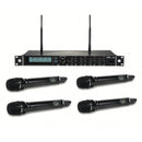 JTS R-4+JSS-4B (654-690 MHz) Sistema wireless UHF PLL con R-4 a 4C+4 Mic Palmari
