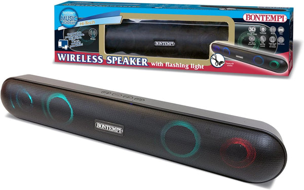 Bontempi 48 5800 Hi-Tech SPEAKER WIRELESS 5w x2 batteria+FLASH LIGHT Funz. Radio