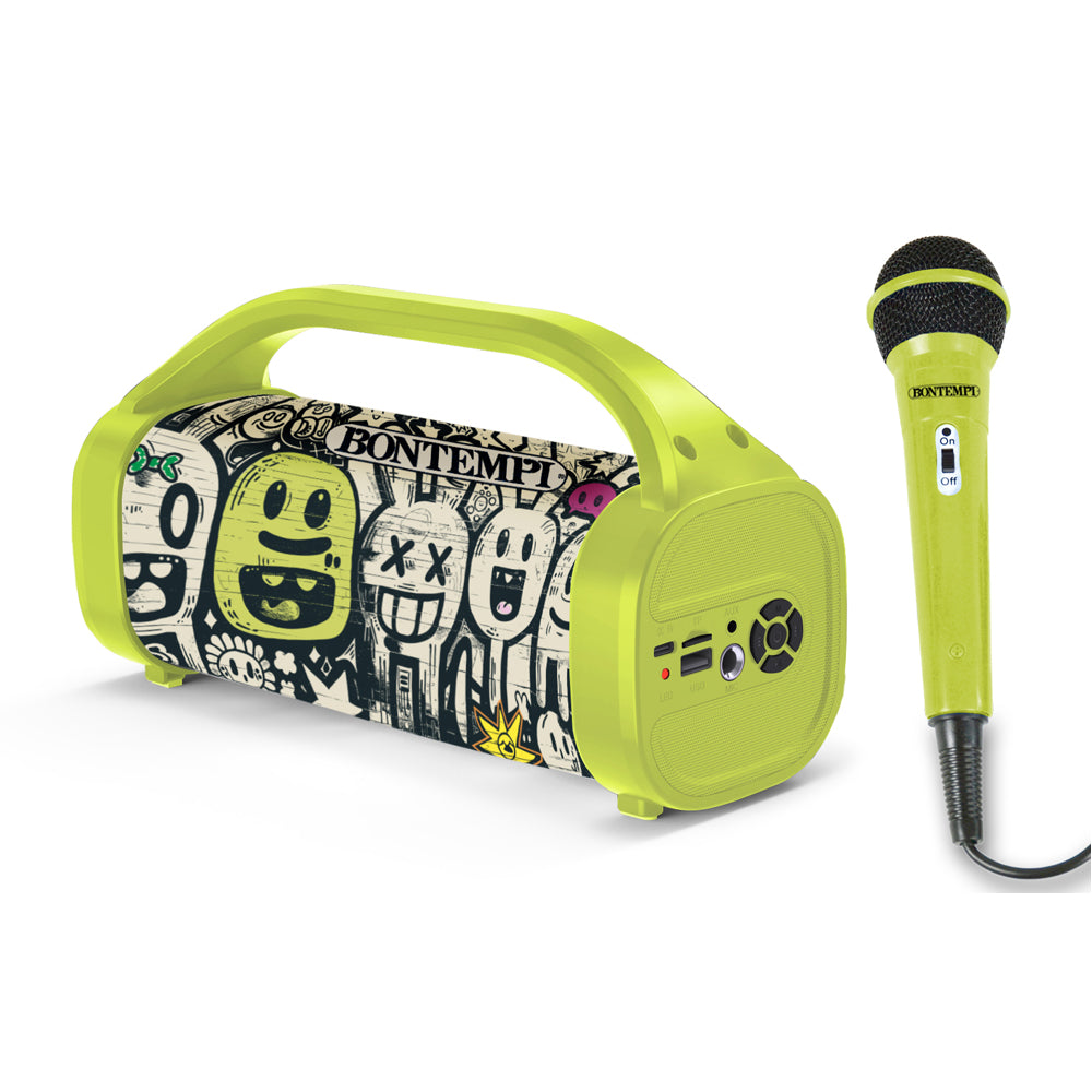 Bontempi 49 0230 Cassa Speaker Amp Wireless+microfono palmare cablato