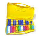 Alysée GLOCKNSPIEL GIALLO Metallofono Scolastico Cromatico 25NoteSol2 Sol4 G2–G4