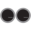 Magma 60666 TECHNICS STROBO 3 2Slipmat Feltri x giradischi fondo Nero Logo Silv.