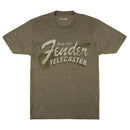 Fender Since 1951 Telecaster T-Shirt, Military Heather Green, taglia L - GlobalNet Shop