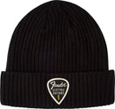 Fender Pick Patch Ribbed Beanie, Black, Berretto con risvolto e toppa x plettro - GlobalNet Shop