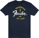 Fender Baja Blue T-Shirt, Blue, taglia XL - GlobalNet Shop