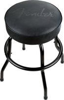 Fender Embossed Black Logo Barstool Black/Black 24" Sgabello da bar logo rilievo