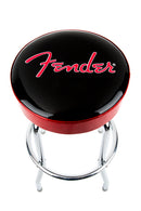Fender Red Sparkle Logo Barstool Black/Red Sparkle 30" Sgabello nero logo rosso