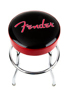 Fender Red Sparkle Logo Barstool Black/Red Sparkle, 24" Sgabello nero logo rosso