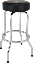 Fender Custom Shop Chevron Logo Barstool Black/Chrome 30" Sgabello bar nero opa.