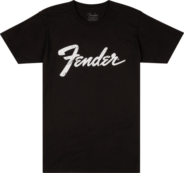 Fender T-Shirt Logo Date Back Tee con logo Fender e date Chitarre e Amp, XL Nero
