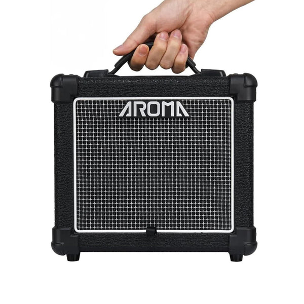 Aroma AG-10S Amplificatore portatile x chitarra elettrica 10w + bluetooth, Nero