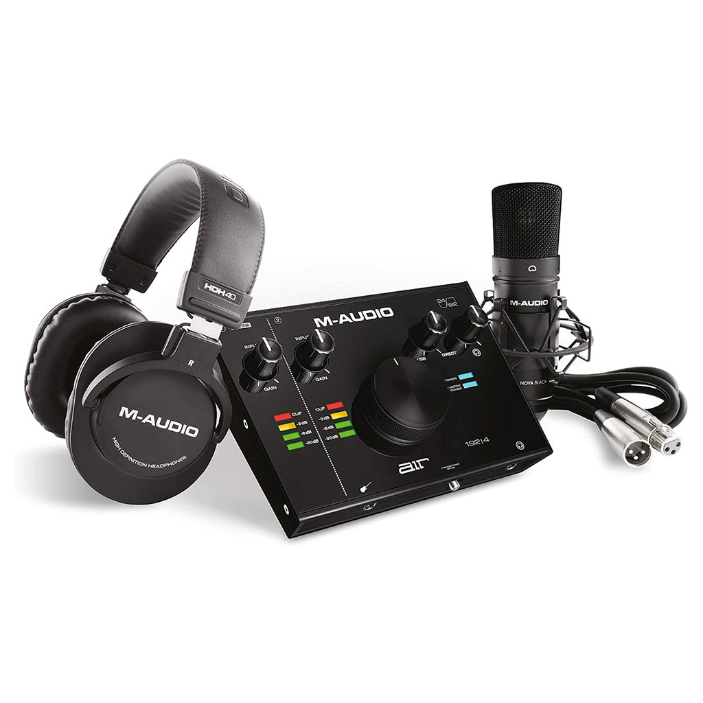 M-Audio AIR 192|4 VOCAL STUDIO PRO Interf. audio USB 2I/O+MicNovaBlack