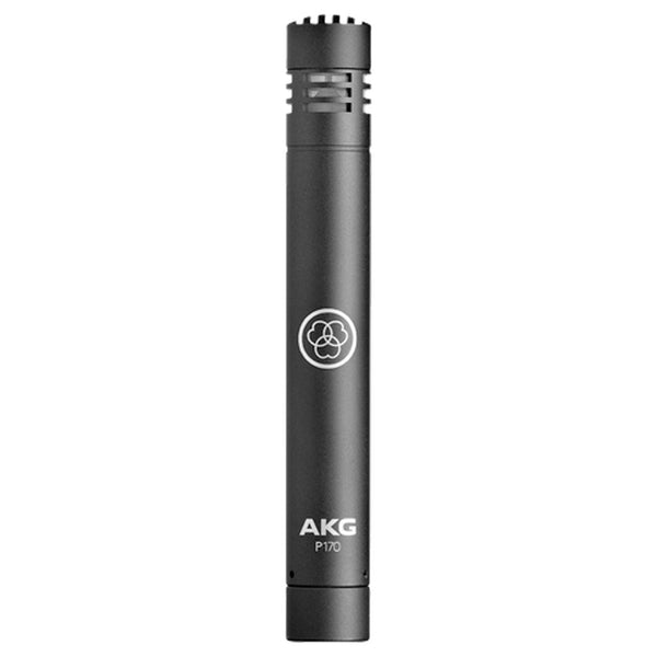 AKG P170 Microfono cardioide a condensatore, cablato per strumenti, Nero