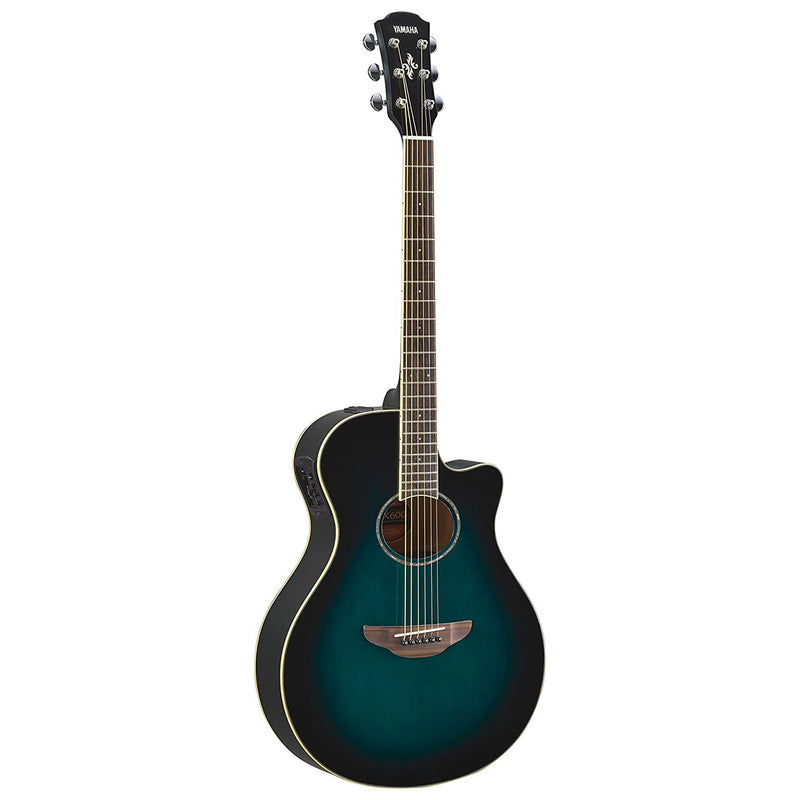 Yamaha APX600 OBB Chitarra Acustica Elettrificata Cutaway Oriental Blu Burst