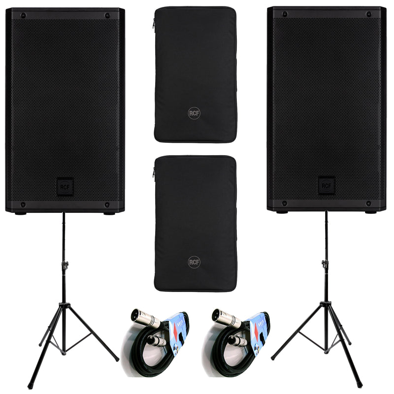 RCF ART 910-A Coppia Diffusore Attivo 10" 2100w +2Cover+FRE300KIT+ 2xBULK250LU10