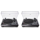 Audio-Technica AT-LP120XUSBBK Coppia Giradischi Professionale per Dj, Nero - GlobalNet Shop