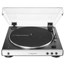 Audio-Technica AT-LP60XBT Giradischi con trasmissione cinghia, Bluetooth, Bianco