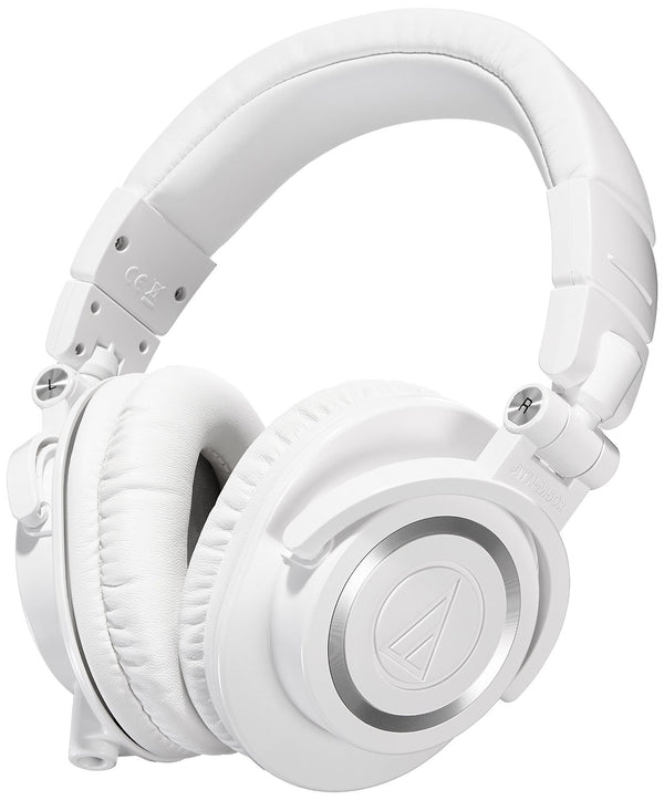 Audio-Technica ATH-M50X WH Cuffia Monitor Professionale cablata Over-Ear, Bianca