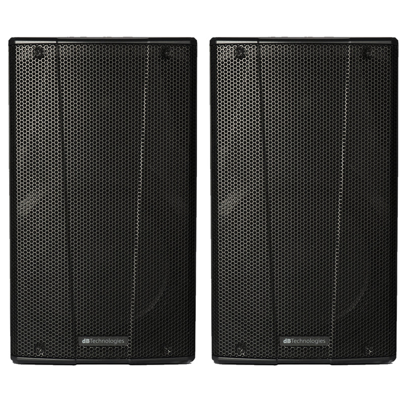 DB Technologies B-Hype 15 Coppia Cassa attiva 2 vie 200W RMS - 400W Picco, Nero