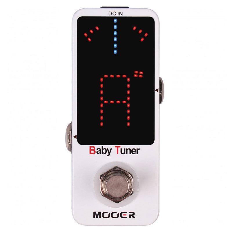 Mooer BABY TUNER WHITE Micropedale accordatore x strumenti elettrici elettroac.