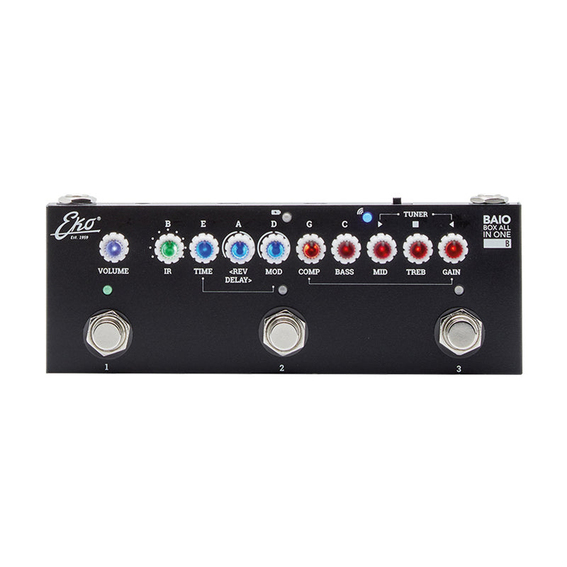 Eko BAIO B Pedale Multi effetto x basso Elettrico o Acustico con IR int.