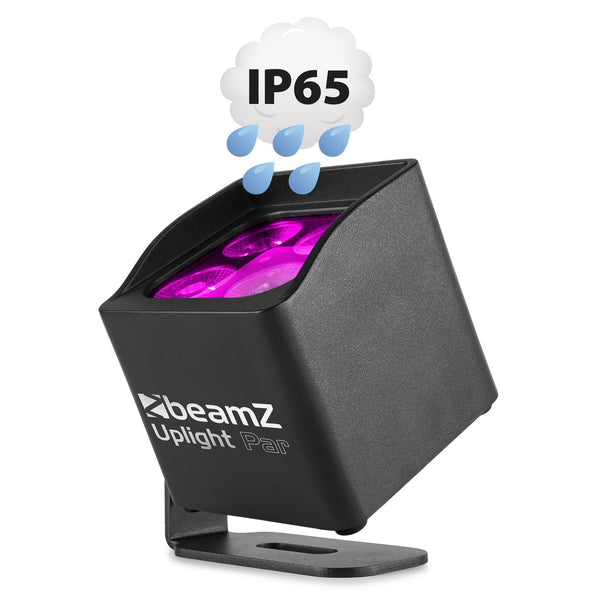 Beamz BBP44 Uplight IP65 Mini Par 4x4W 4in1 a batteria 4 Led RGBW IP65 con IR