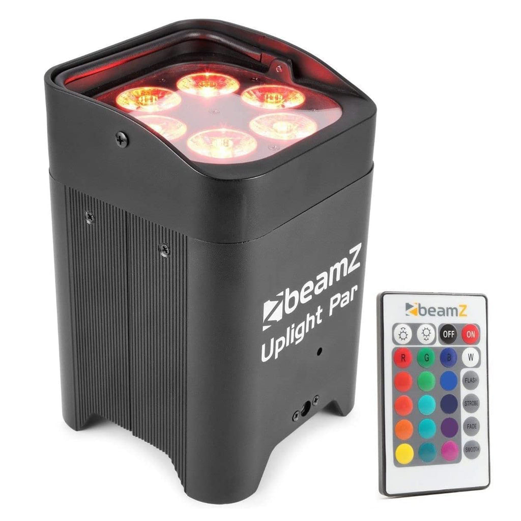 Beamz BBP96 Uplight Par Led a Batteria IRC 6x12w RGBAW-UV