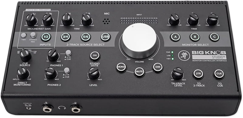 Mackie BIG KNOB STUDIO+ Controller monitor audio x live studi pro e altro ancora