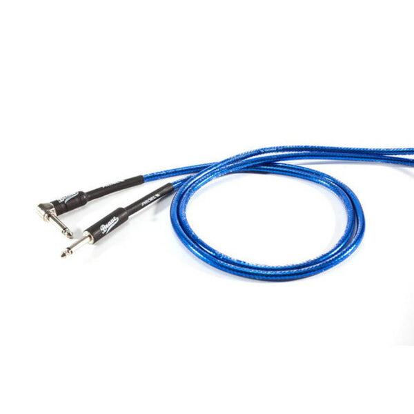 Proel BRV120LU6TB Cavo audio Jack mono 6.3mm a Jack m 6.3mm angolo 6m Trasp. Blu