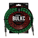 Proel BULK100CLU3GN Cavo jack Mono 6.3 a jack Mono 6.3 mm da 3mt Verde/Nero - GlobalNet Shop