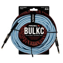 Proel BULK100CLU6BL Cavo telato jack Mono 6.3 a jack Mono 6.3 mm da 6mt Azzurro - GlobalNet Shop