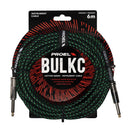 Proel BULK100CLU6GB Cavo jack Mono 6.3 a jack Mono 6.3 mm da 6mt Nero/Verde - GlobalNet Shop