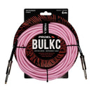 Proel BULK100CLU6PK Cavo telato jack Mono 6.3 a jack Mono 6.3 mm da 6mt Rosa - GlobalNet Shop