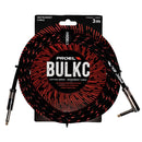 Proel BULK120CLU3BR Cavo jack Mono 6.3 a jack Mono 6.3 angolo 3mt Nero/Rosso - GlobalNet Shop